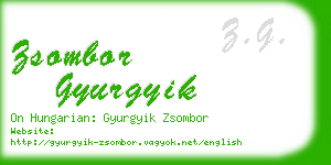 zsombor gyurgyik business card